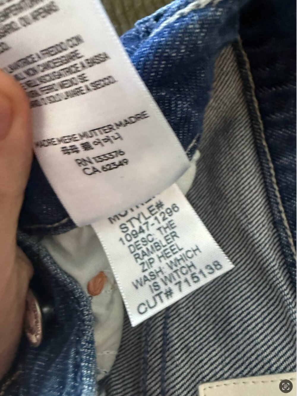Mother Rambler Jeans - size 26 which is witch - Picture 2 of 4